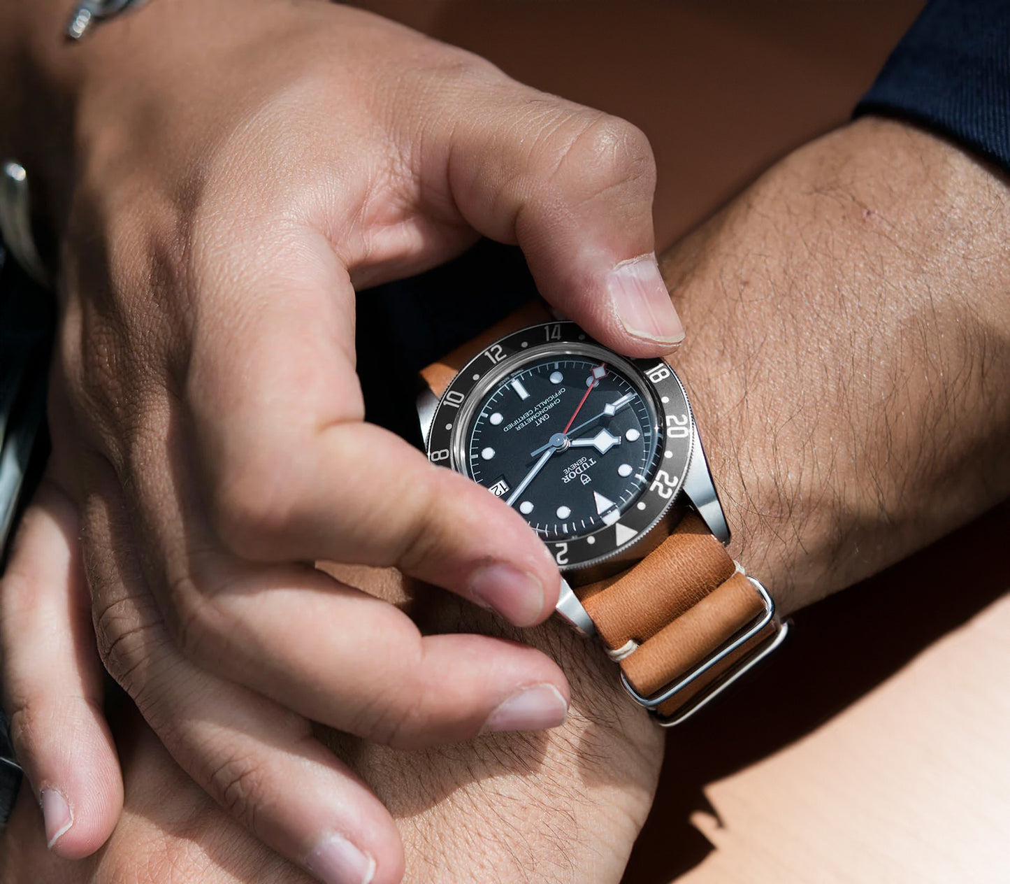 "Nightfall" Black & Black Precision GMT Bezel