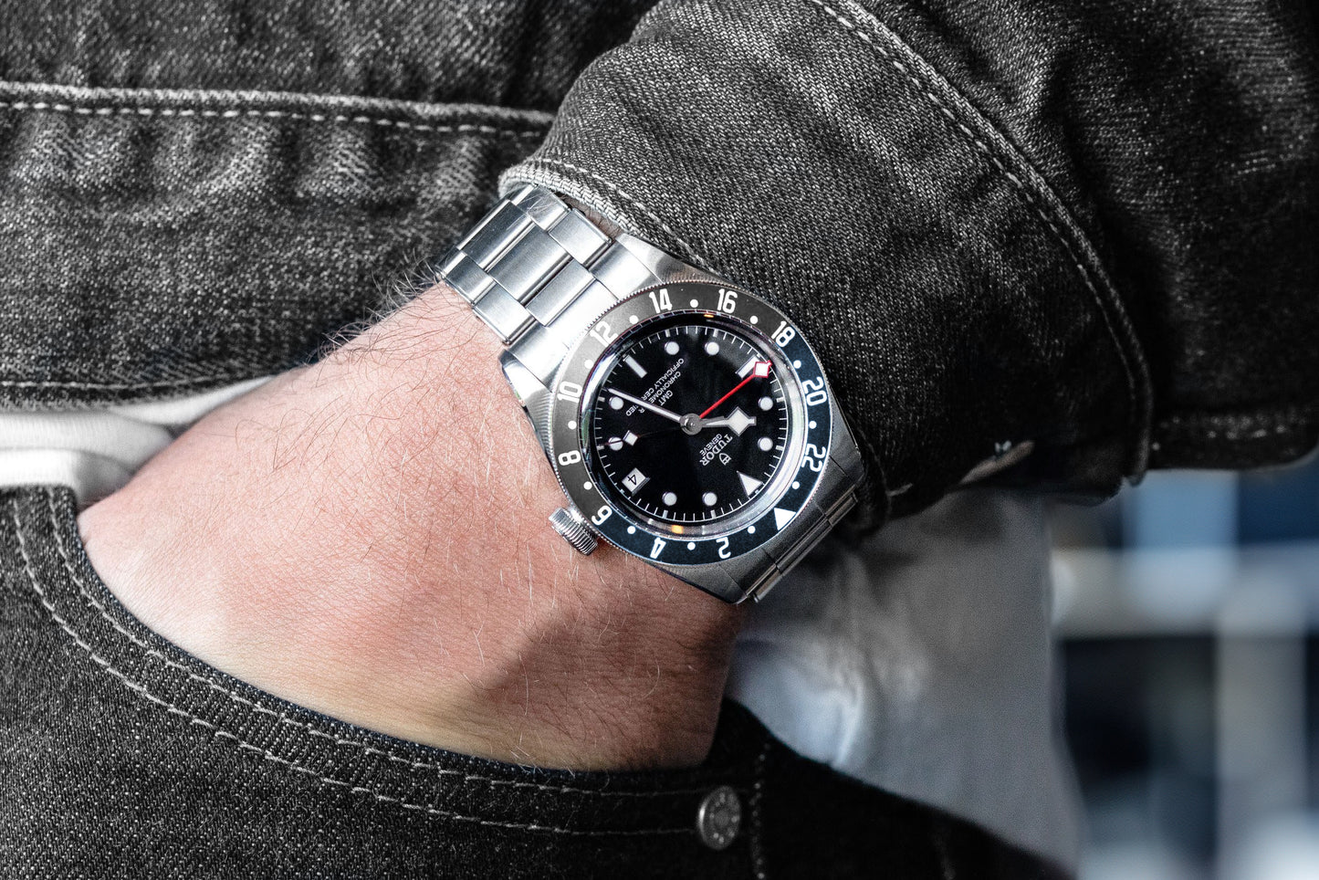 Lunette GMT de précision noire et bleue « Dark Tide »