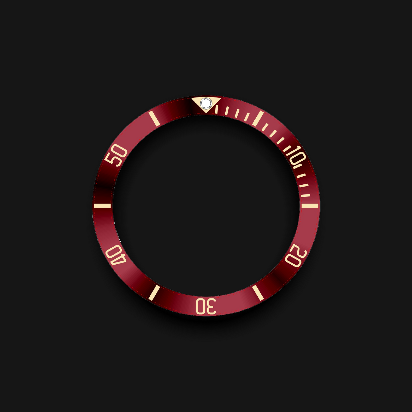 “RedStorm” Gilded Precision Diving Bezel