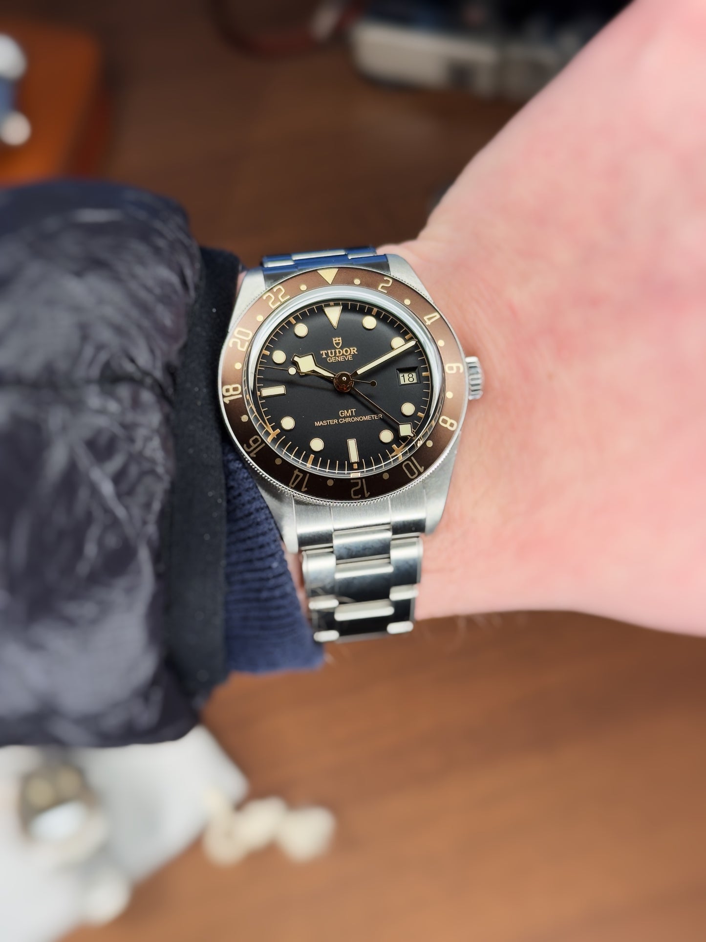 “Espresso” Gilded Precision GMT Bezel