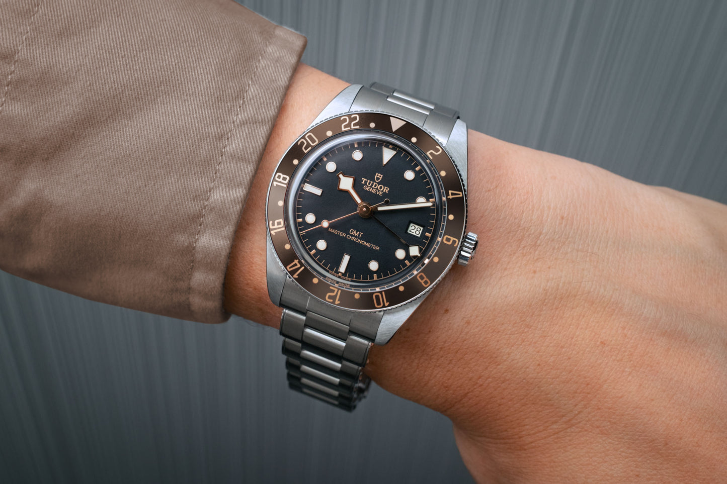 “Espresso” Gilded Precision GMT Bezel