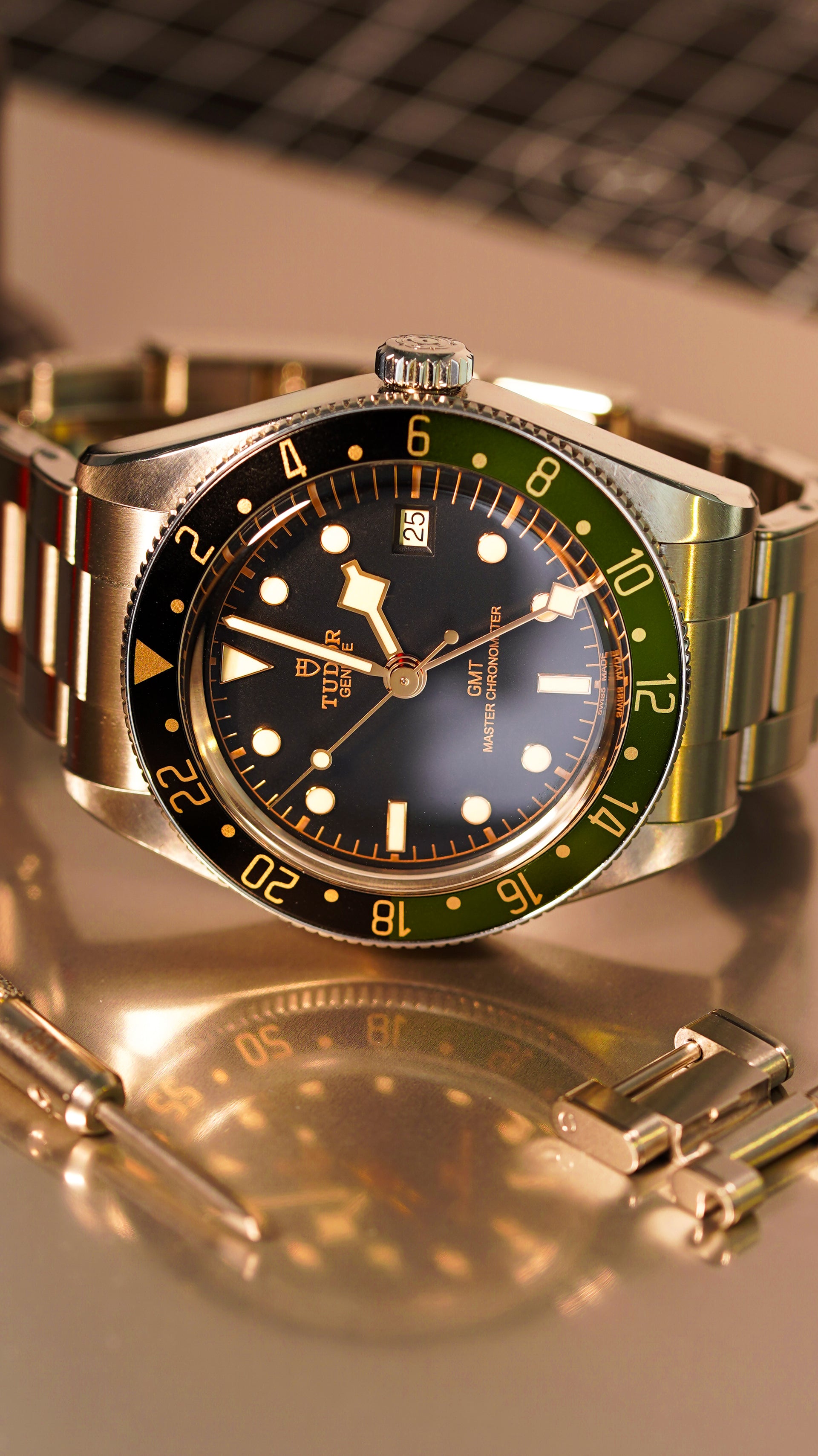Steel Reef “Deep Forest” Gilded Precision GMT Bezel