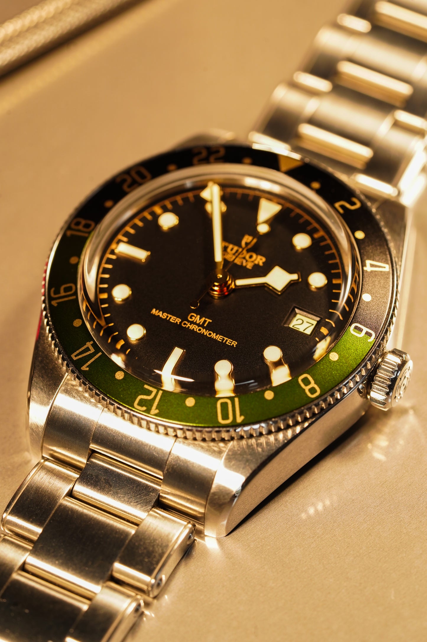 Steel Reef “Deep Forest” Gilded Precision GMT Bezel