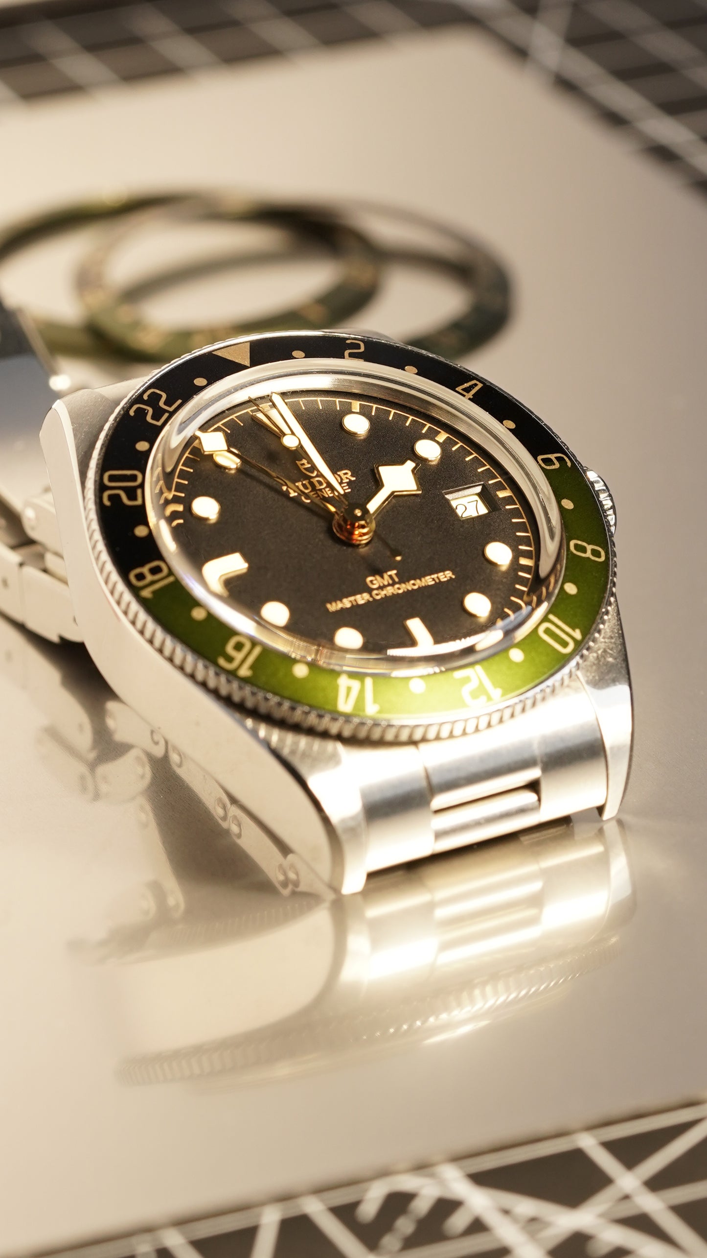 Steel Reef “Deep Forest” Gilded Precision GMT Bezel