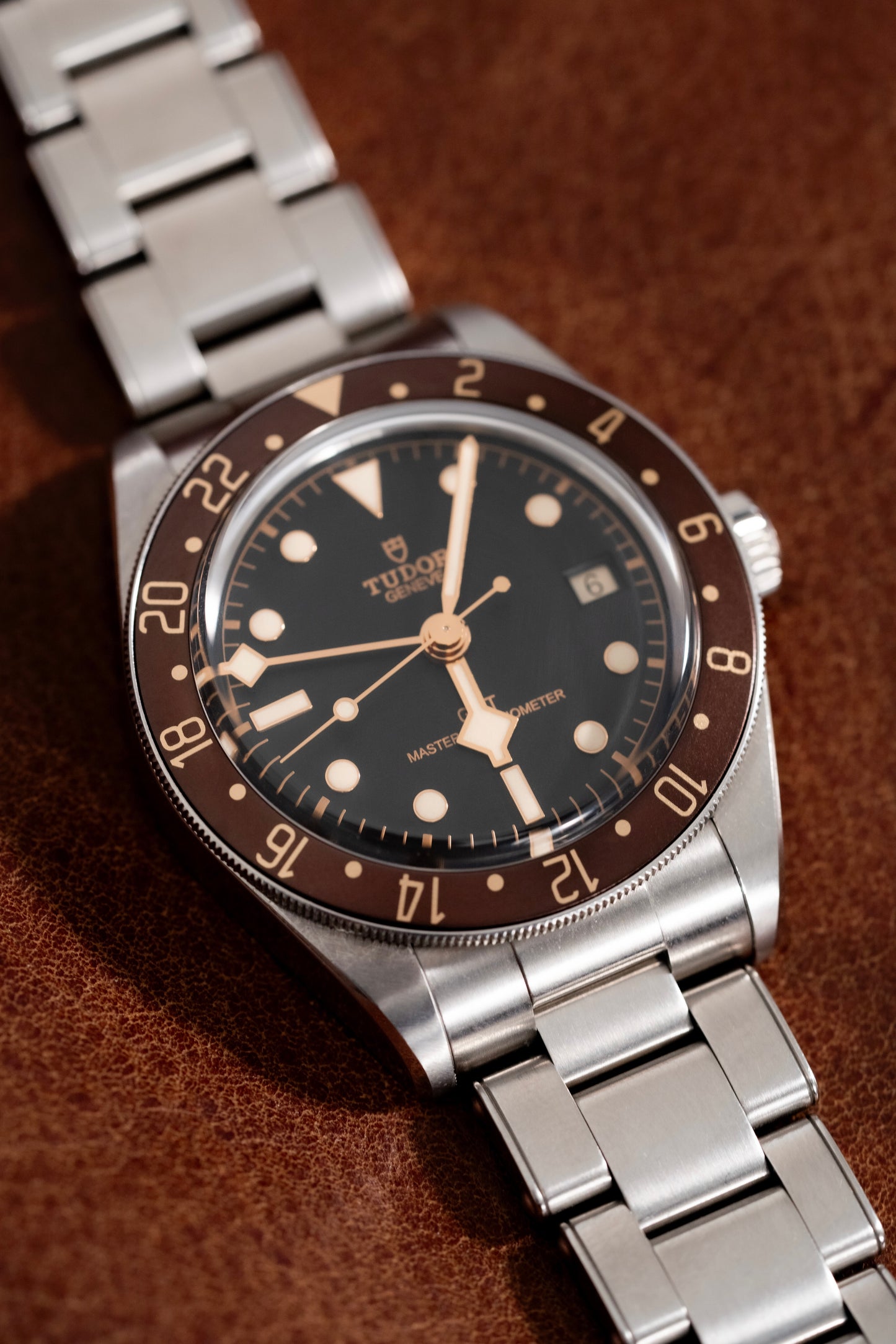 “Espresso” Gilded Precision GMT Bezel