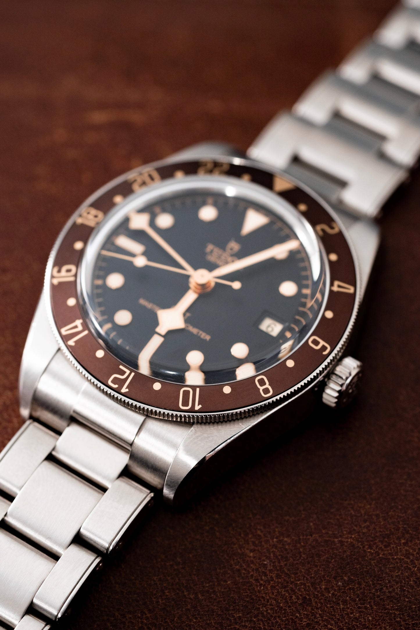 “Espresso” Gilded Precision GMT Bezel