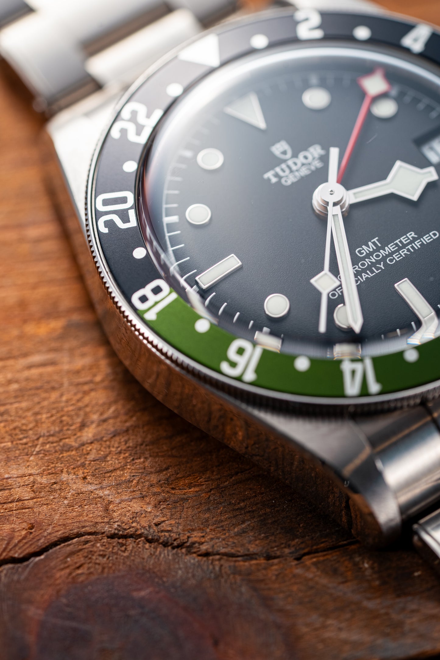"Fernshade" Green & Black Precision GMT Bezel