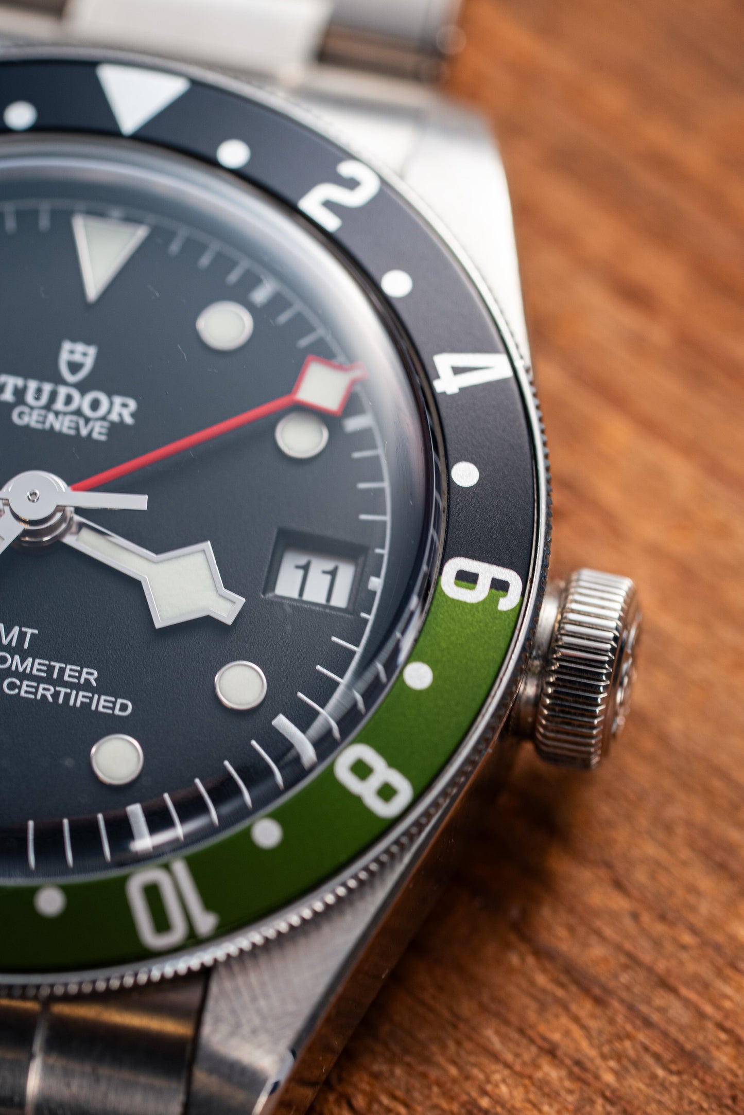 "Fernshade" Green & Black Precision GMT Bezel
