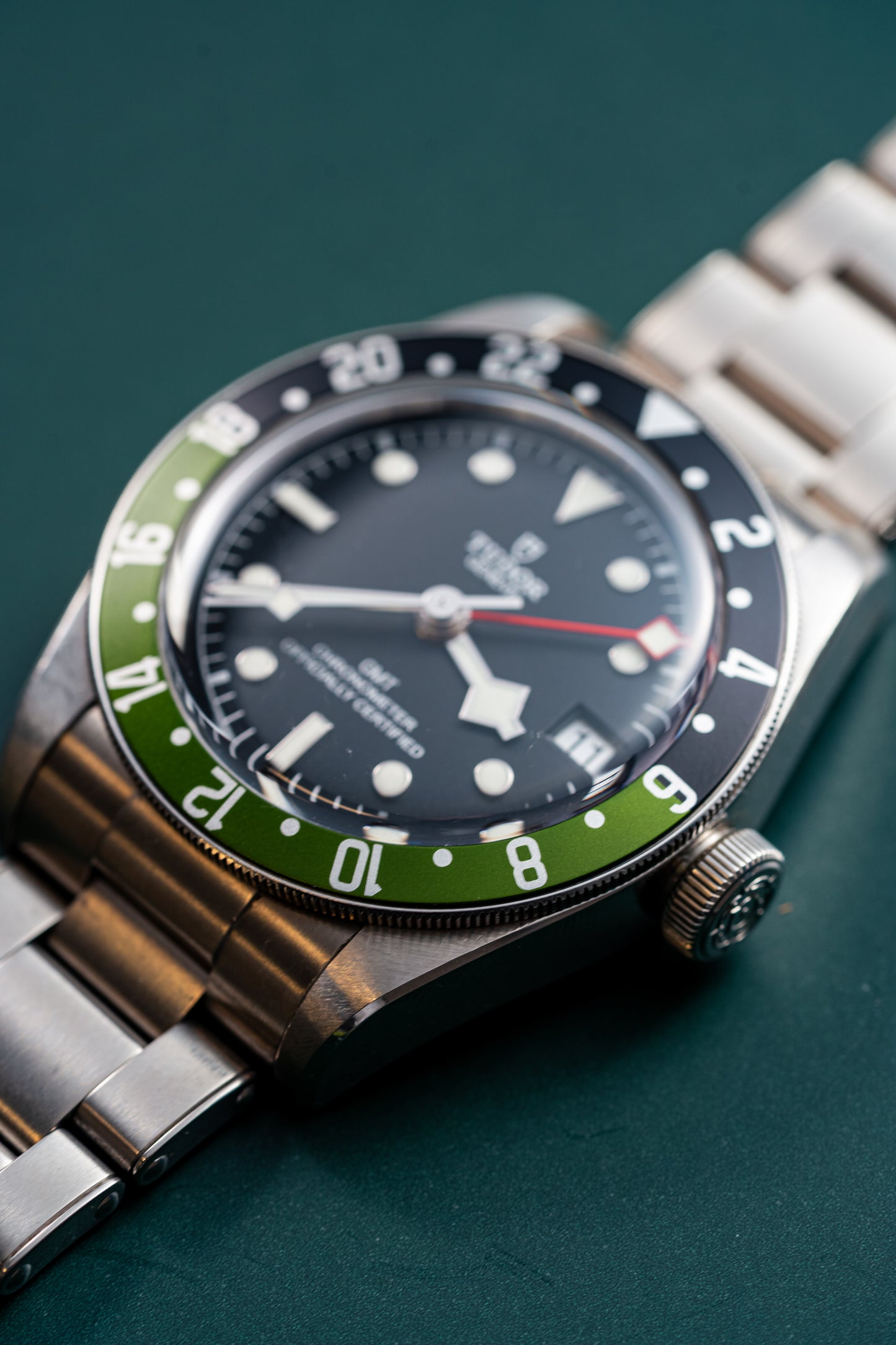 "Fernshade" Green & Black Precision GMT Bezel