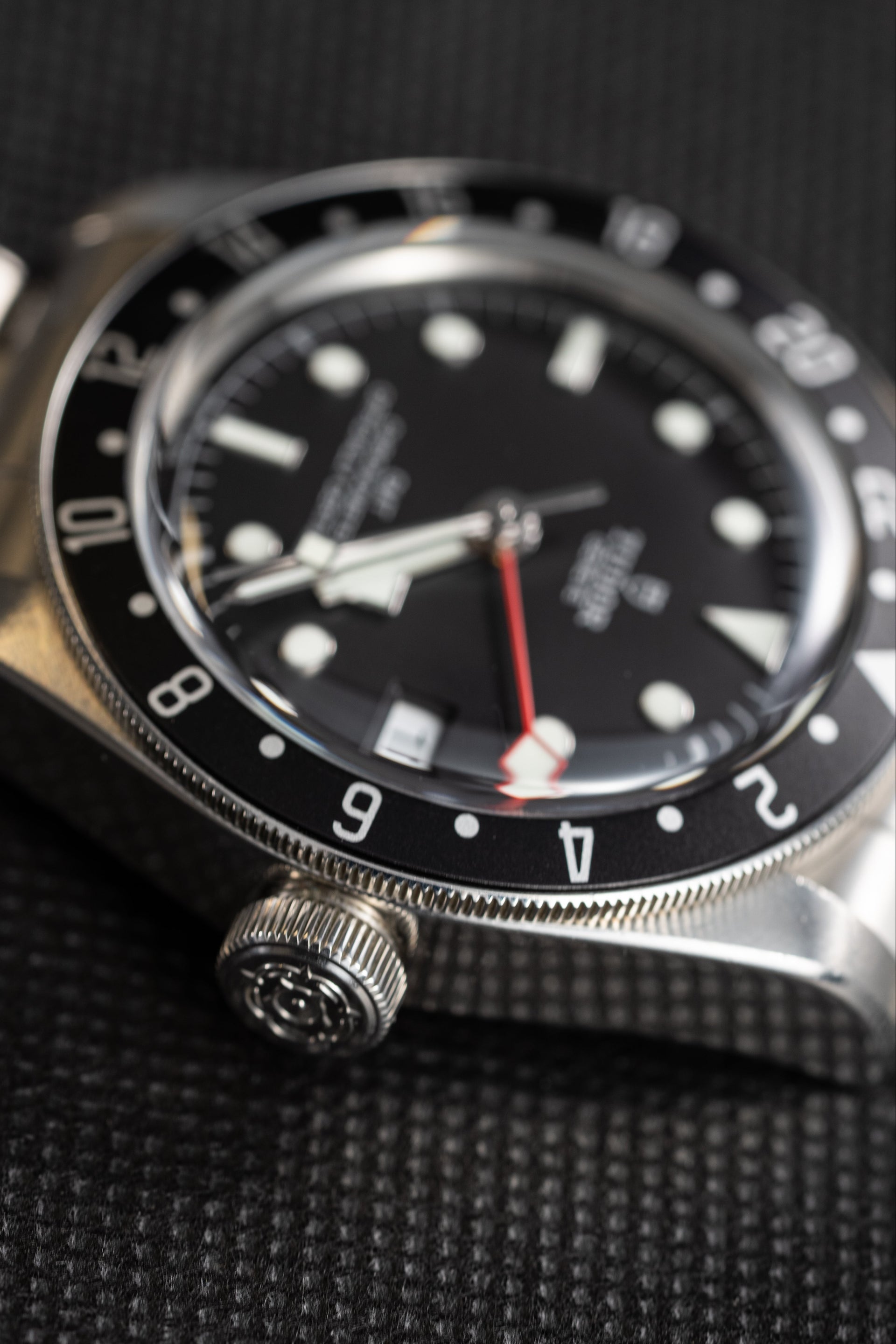"Nightfall" Black & Black Precision GMT Bezel
