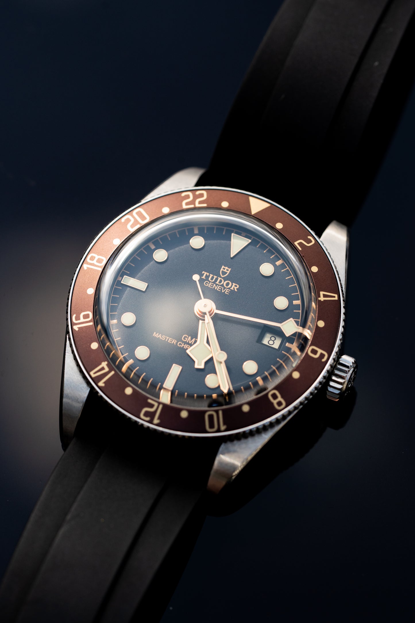 Espresso Gilded Precision GMT Bezel