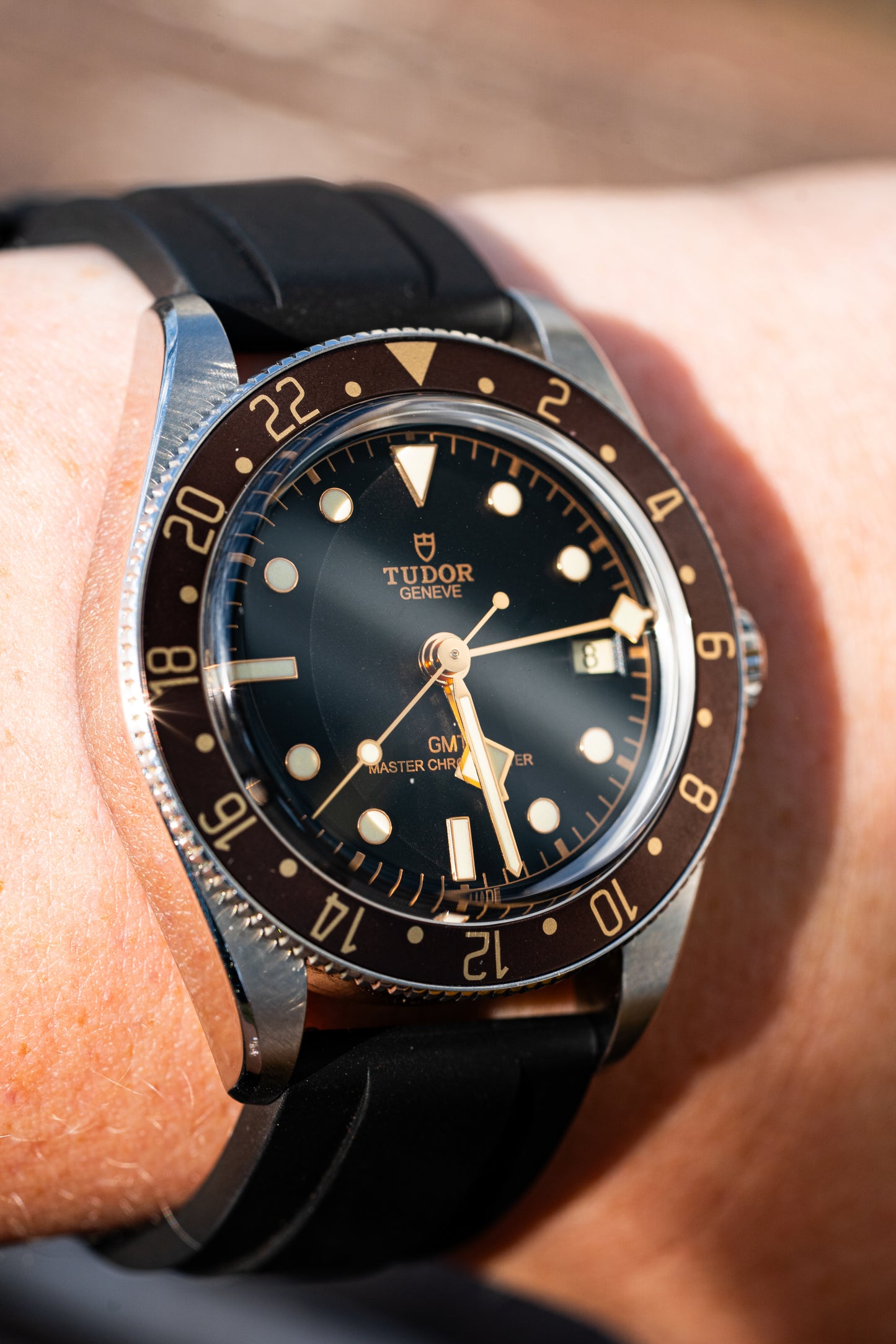 Espresso Gilded Precision GMT Bezel