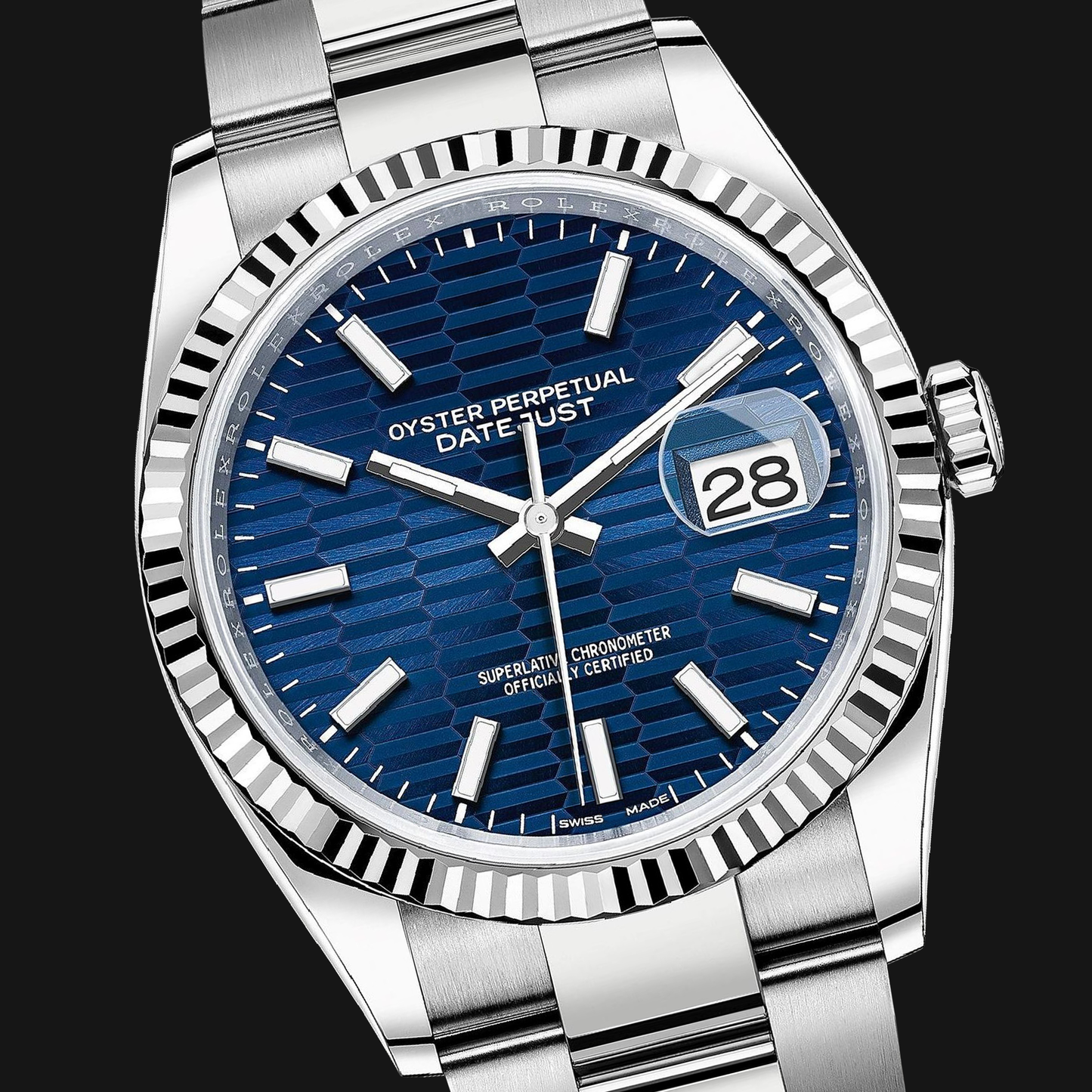 Maillon d'extension « à la volée » pour Datejust 36 mm