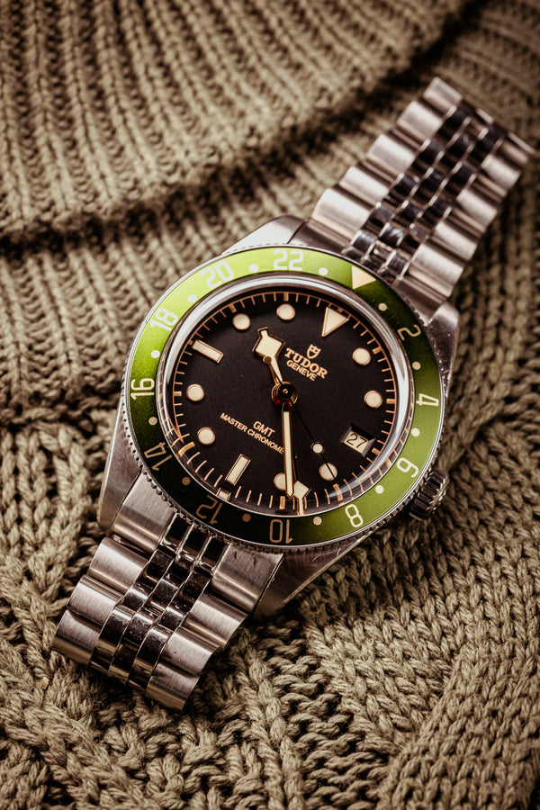 Steel Reef “GreenStorm” Gilded Precision GMT Bezel