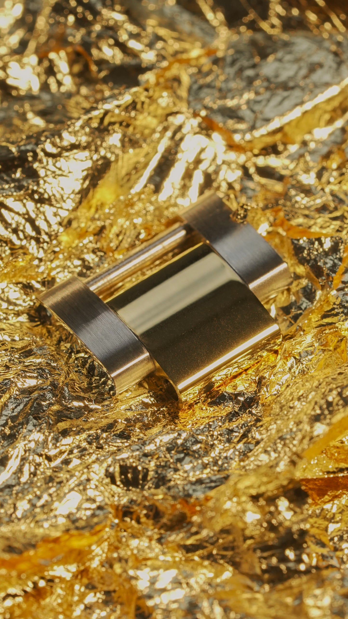 Two-Tone Yellow Gold Links for Rolex - 'On The Fly', Half Link & Full Link