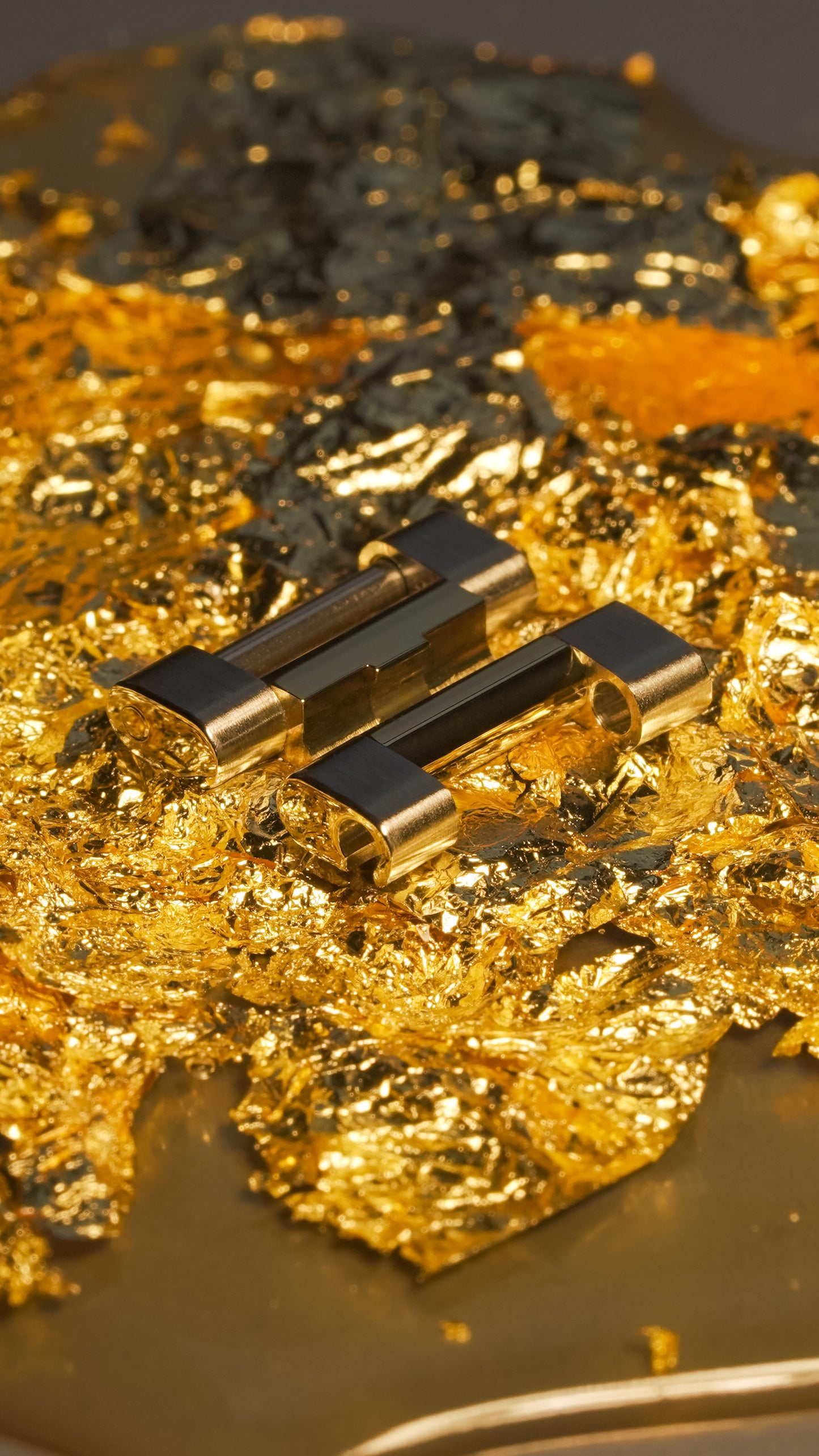 Two-Tone Yellow Gold Links for Rolex - 'On The Fly', Half Link & Full Link