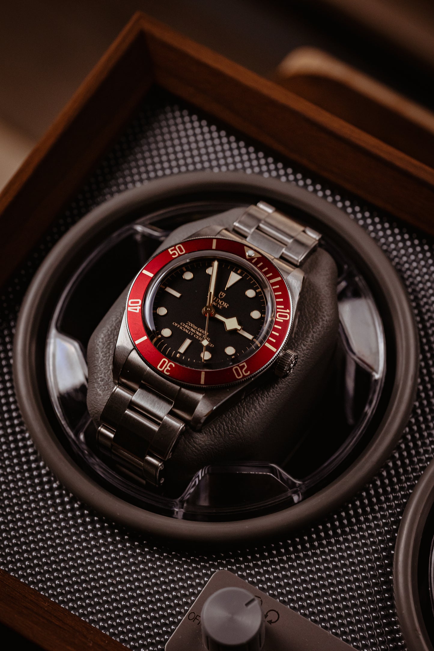 “RedStorm” Gilded Precision Diving Bezel