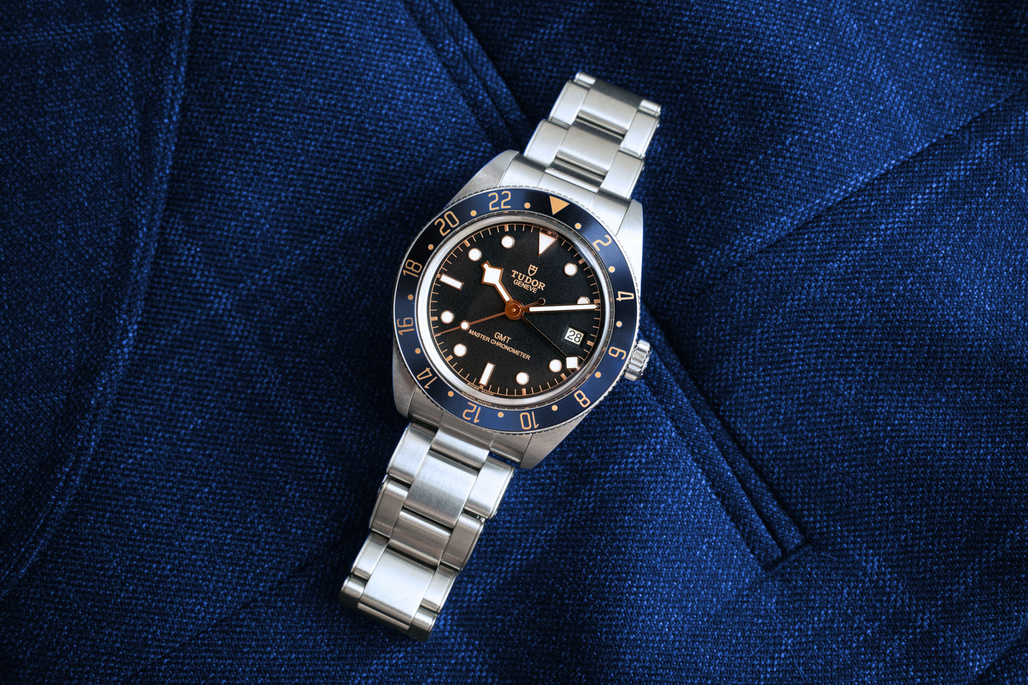 “Goldtide” Gilded Precision GMT Bezel