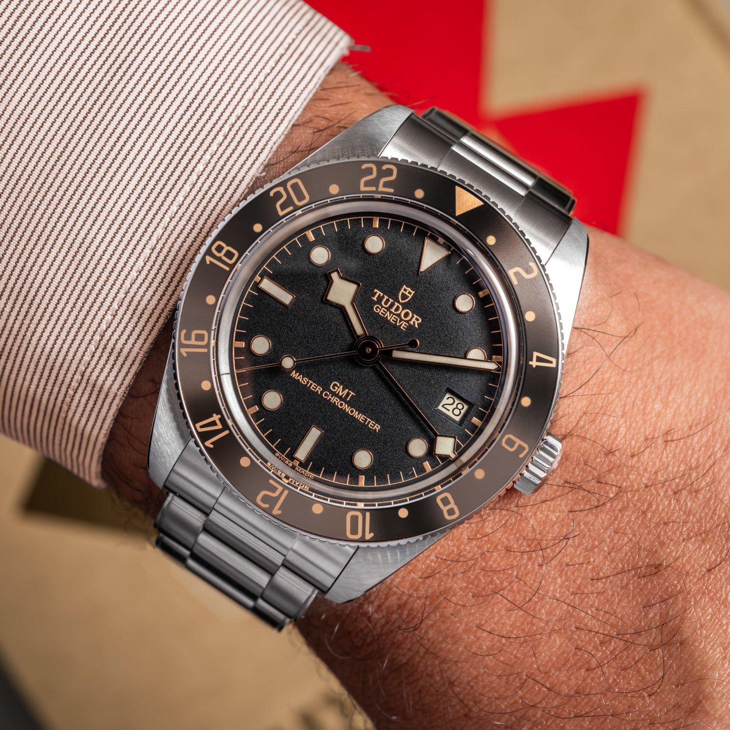 “Espresso” Gilded Precision GMT Bezel